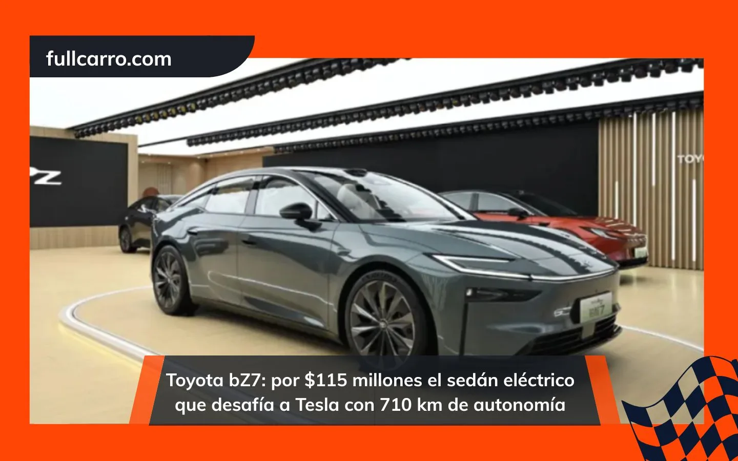 Toyota bZ7: por $115 millones el sedán eléctrico que desafía a Tesla con 710 km de autonomía