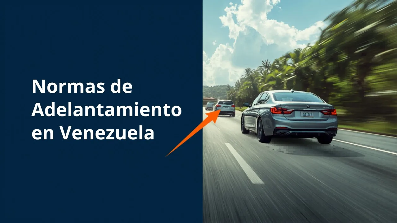 Normas de adelantamiento en Venezuela: lo que dice el Reglamento de Tránsito