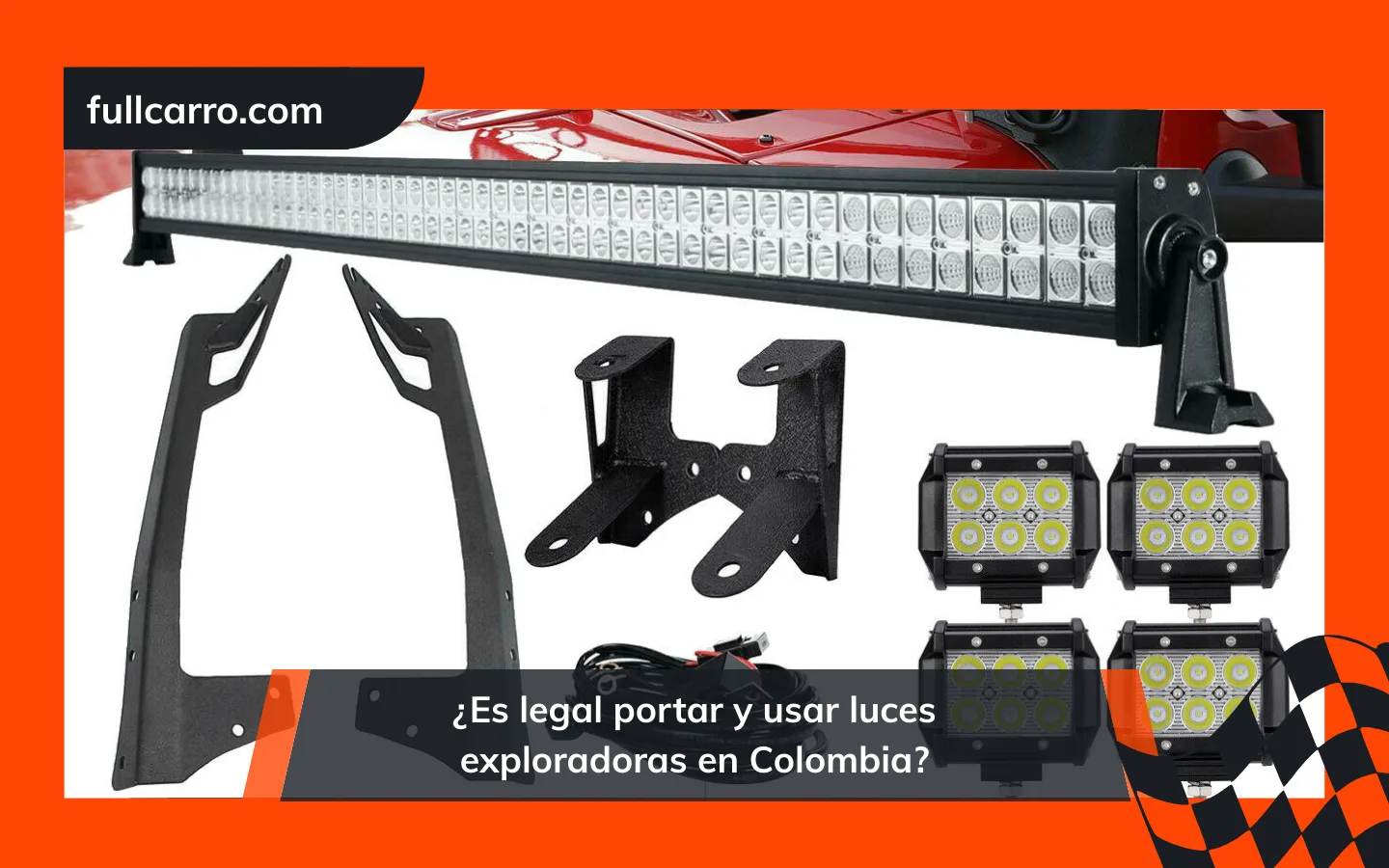 ¿Es legal portar y usar luces exploradoras en Colombia?