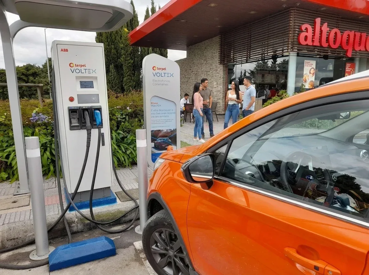 Terpel activa en Bogotá el cargador eléctrico más potente de Colombia: 560 kW en la Autopista Norte