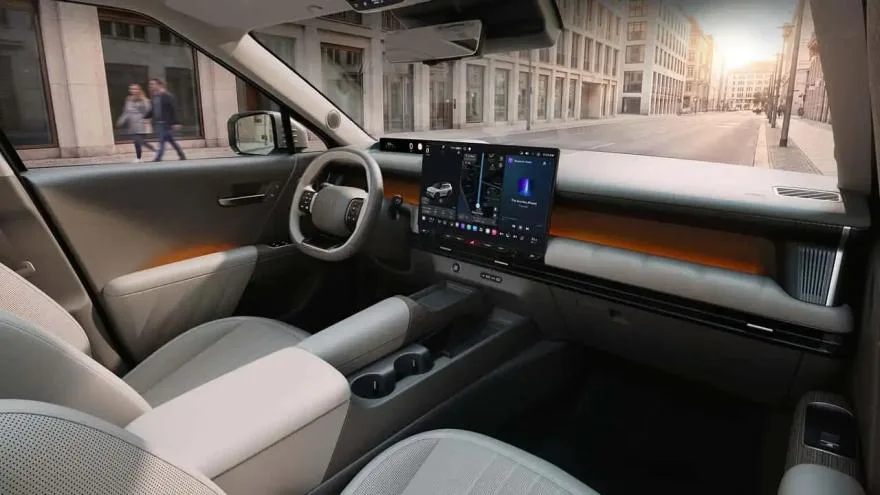 Interior del Hyundai Tucson 2027, puesto de conducción