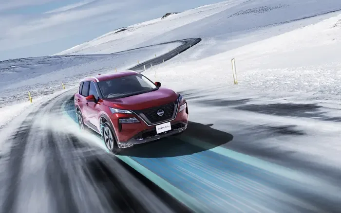 X trail en nieve
