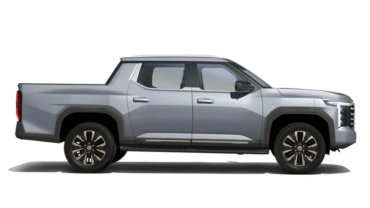 MG P9 2026 exterior lateral — pickup monocasco 4x4 diésel en México