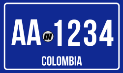 3-Placas-Diplomaticas-ok Cómo identificar los 6 Tipos de Placas Vehiculares en Colombia