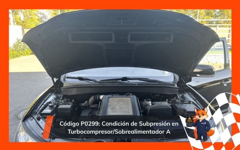 Código P0299 Condición de Subpresión en Turbocompresor Sobrealimentador A