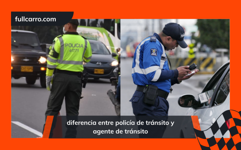 diferencia entre policía de tránsito y agente de tránsito